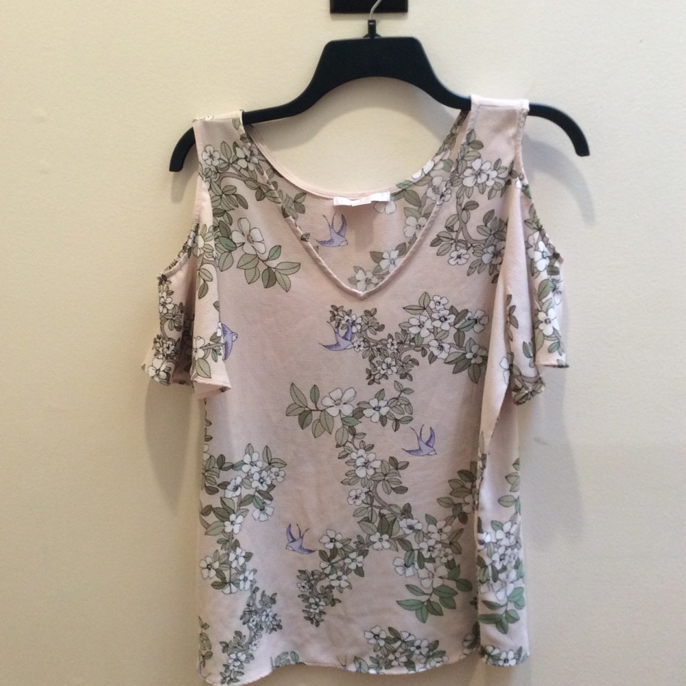 Floral off shoulder blouse